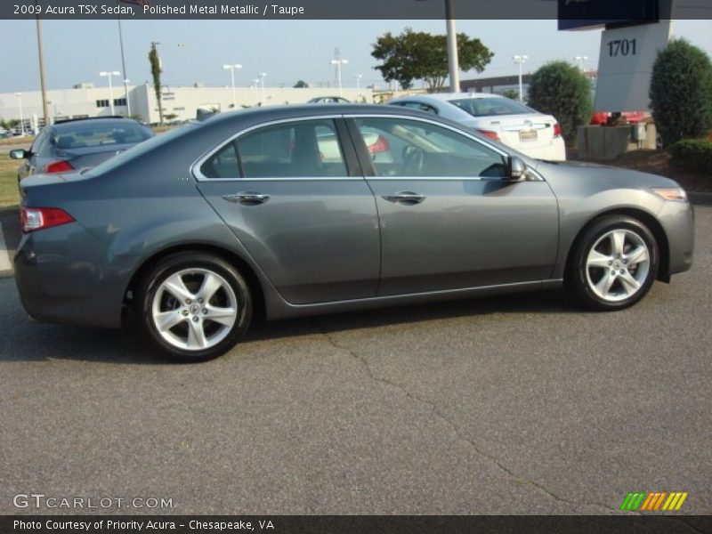 Polished Metal Metallic / Taupe 2009 Acura TSX Sedan