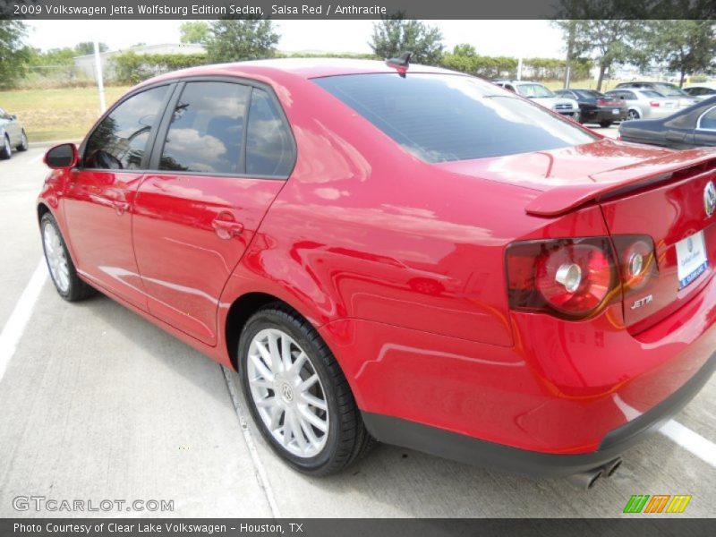 Salsa Red / Anthracite 2009 Volkswagen Jetta Wolfsburg Edition Sedan