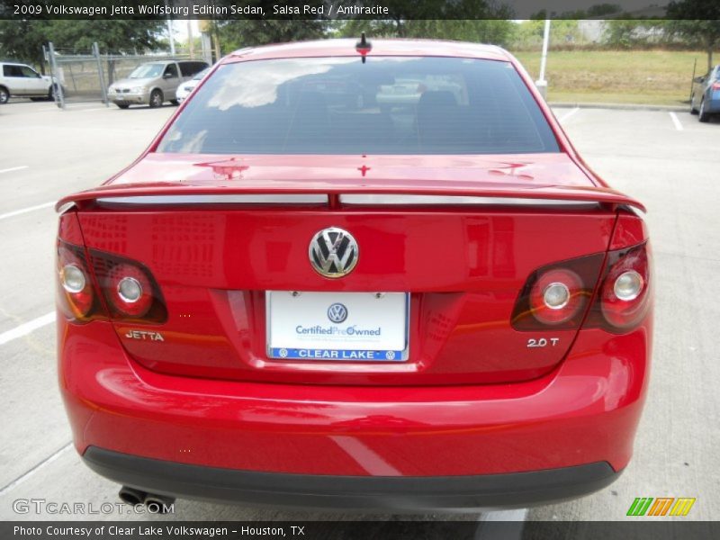 Salsa Red / Anthracite 2009 Volkswagen Jetta Wolfsburg Edition Sedan