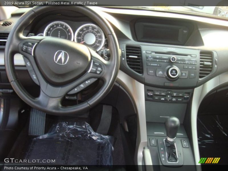Polished Metal Metallic / Taupe 2009 Acura TSX Sedan