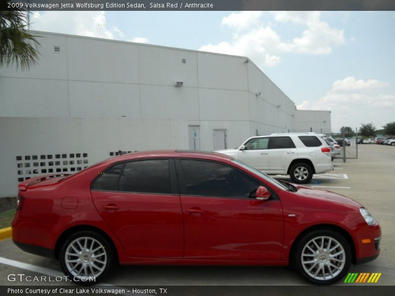 Salsa Red / Anthracite 2009 Volkswagen Jetta Wolfsburg Edition Sedan