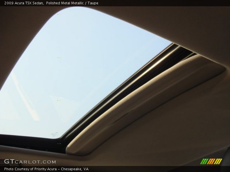 Polished Metal Metallic / Taupe 2009 Acura TSX Sedan
