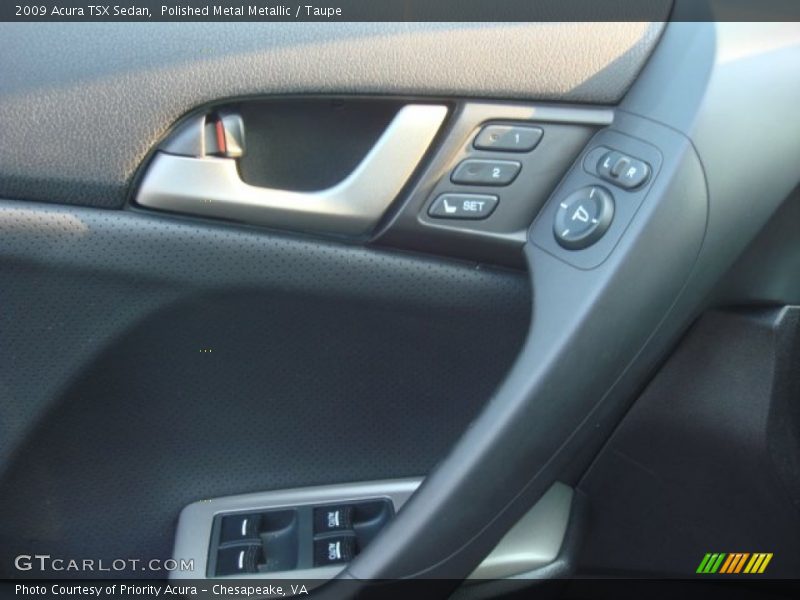 Polished Metal Metallic / Taupe 2009 Acura TSX Sedan