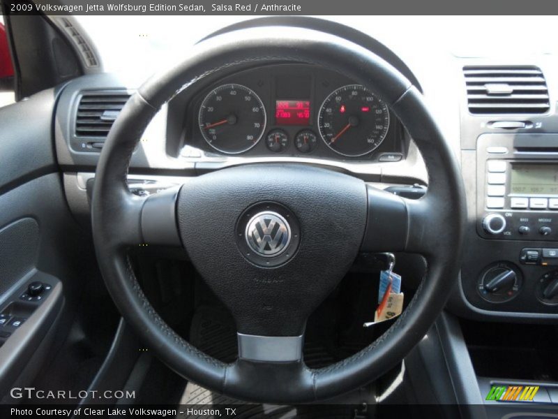 Salsa Red / Anthracite 2009 Volkswagen Jetta Wolfsburg Edition Sedan