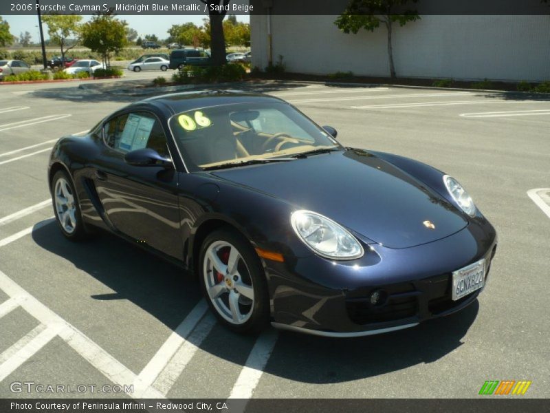 Midnight Blue Metallic / Sand Beige 2006 Porsche Cayman S