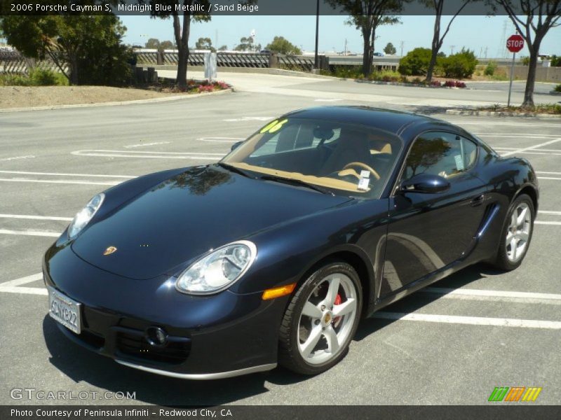 Midnight Blue Metallic / Sand Beige 2006 Porsche Cayman S