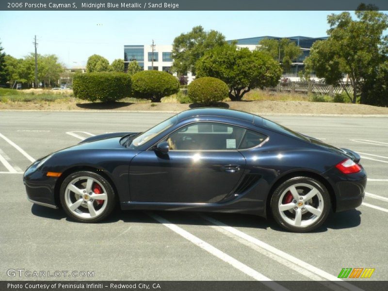 Midnight Blue Metallic / Sand Beige 2006 Porsche Cayman S