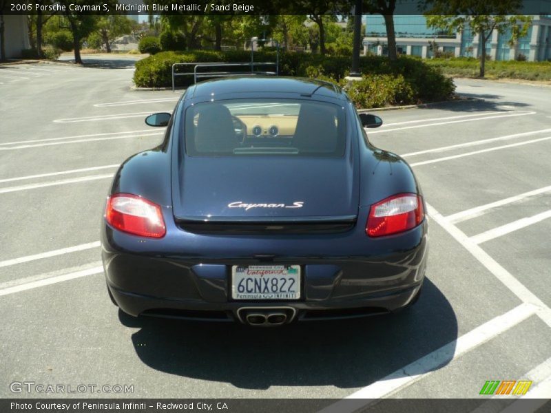 Midnight Blue Metallic / Sand Beige 2006 Porsche Cayman S
