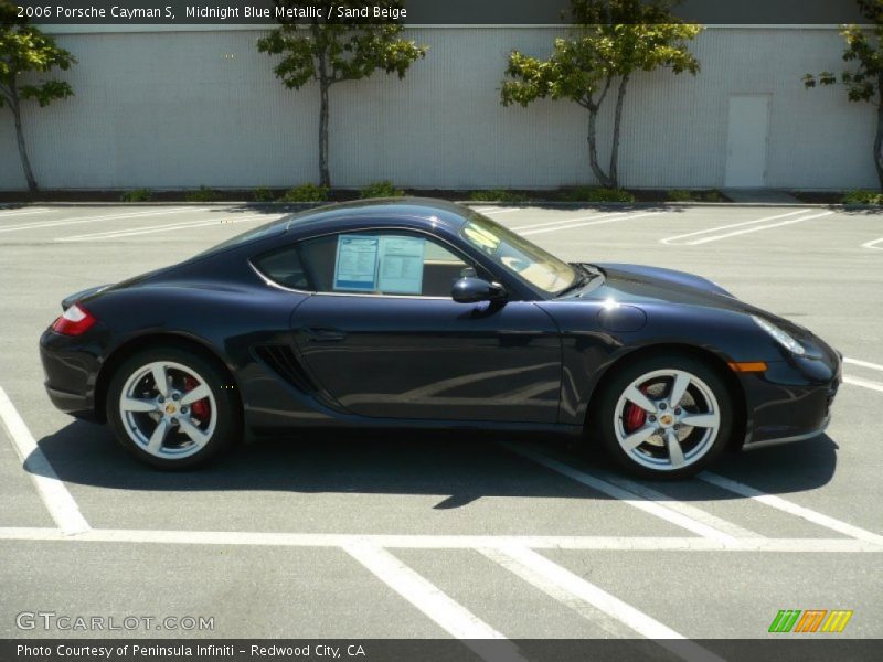 Midnight Blue Metallic / Sand Beige 2006 Porsche Cayman S