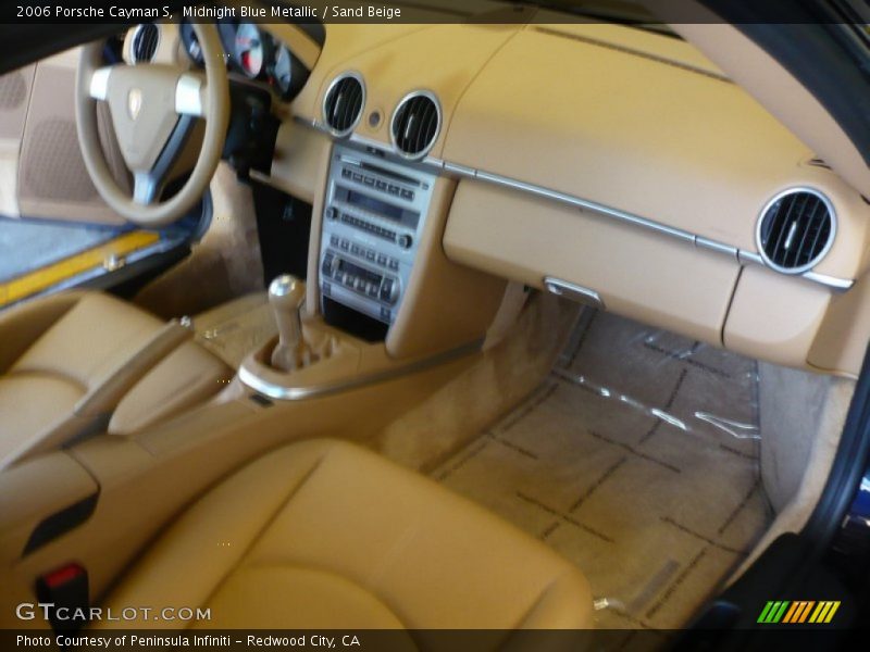 Midnight Blue Metallic / Sand Beige 2006 Porsche Cayman S