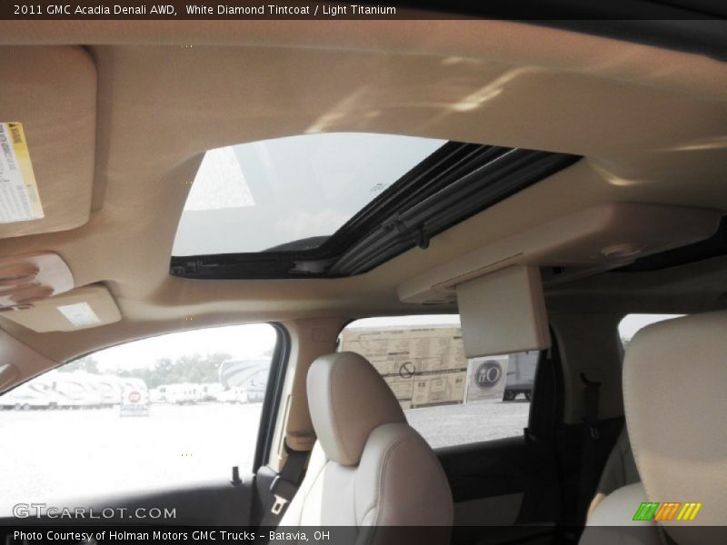 White Diamond Tintcoat / Light Titanium 2011 GMC Acadia Denali AWD