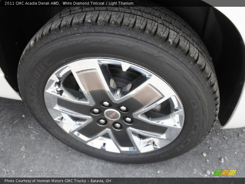 White Diamond Tintcoat / Light Titanium 2011 GMC Acadia Denali AWD