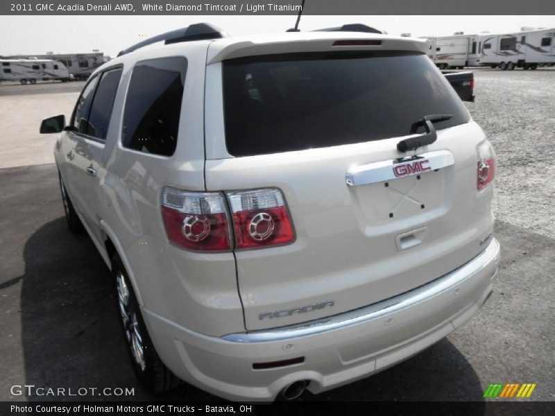 White Diamond Tintcoat / Light Titanium 2011 GMC Acadia Denali AWD