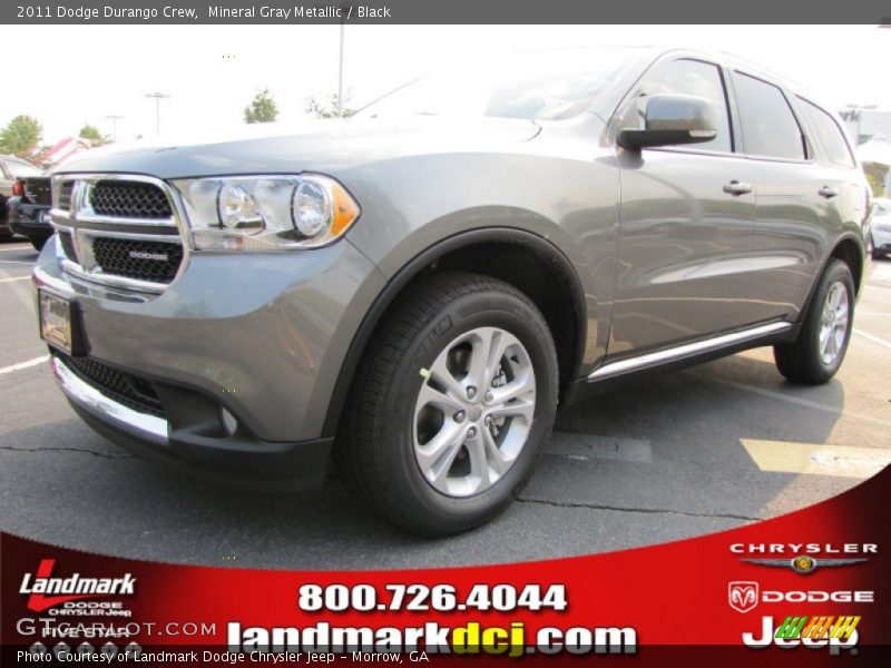 Mineral Gray Metallic / Black 2011 Dodge Durango Crew