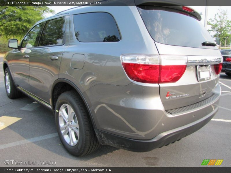 Mineral Gray Metallic / Black 2011 Dodge Durango Crew