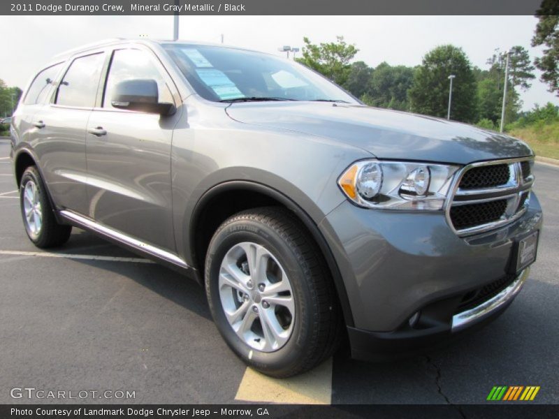 Mineral Gray Metallic / Black 2011 Dodge Durango Crew