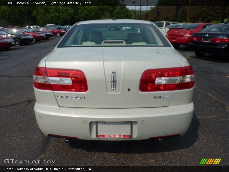 Light Sage Metallic / Sand 2008 Lincoln MKZ Sedan