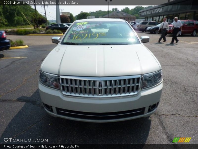 Light Sage Metallic / Sand 2008 Lincoln MKZ Sedan