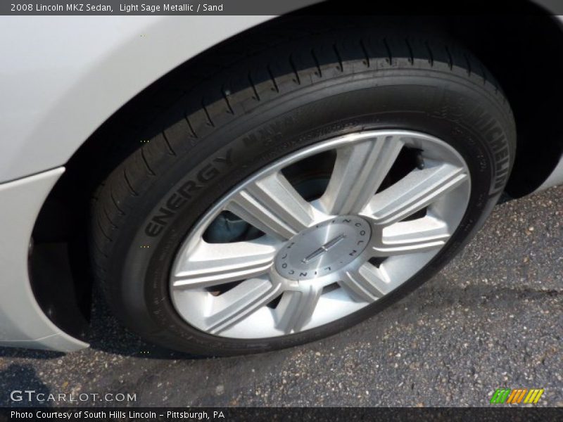 Light Sage Metallic / Sand 2008 Lincoln MKZ Sedan