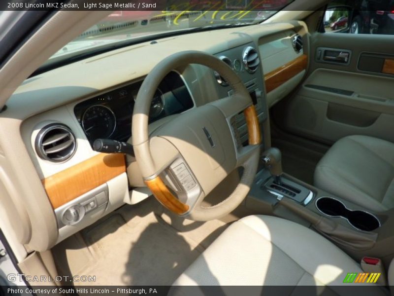 Light Sage Metallic / Sand 2008 Lincoln MKZ Sedan