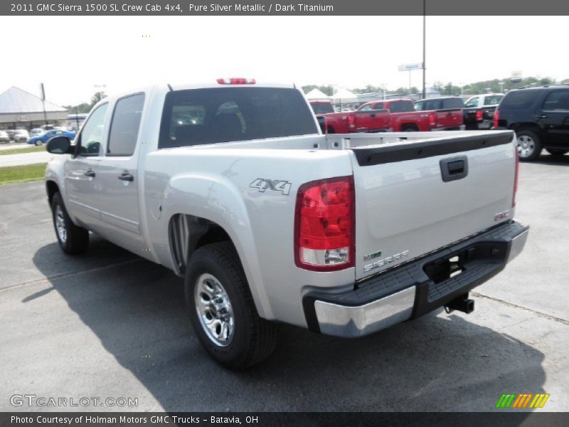  2011 Sierra 1500 SL Crew Cab 4x4 Pure Silver Metallic