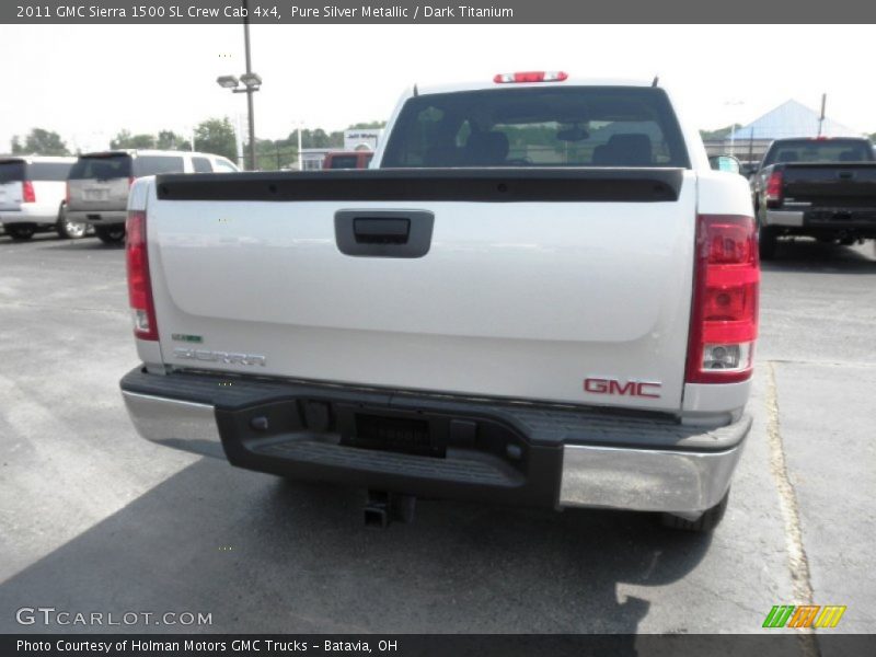  2011 Sierra 1500 SL Crew Cab 4x4 Pure Silver Metallic