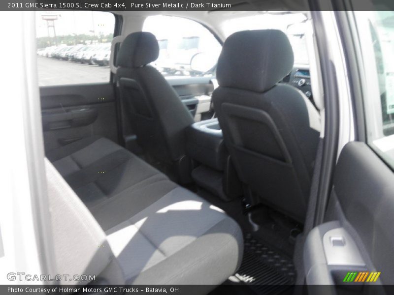 Pure Silver Metallic / Dark Titanium 2011 GMC Sierra 1500 SL Crew Cab 4x4