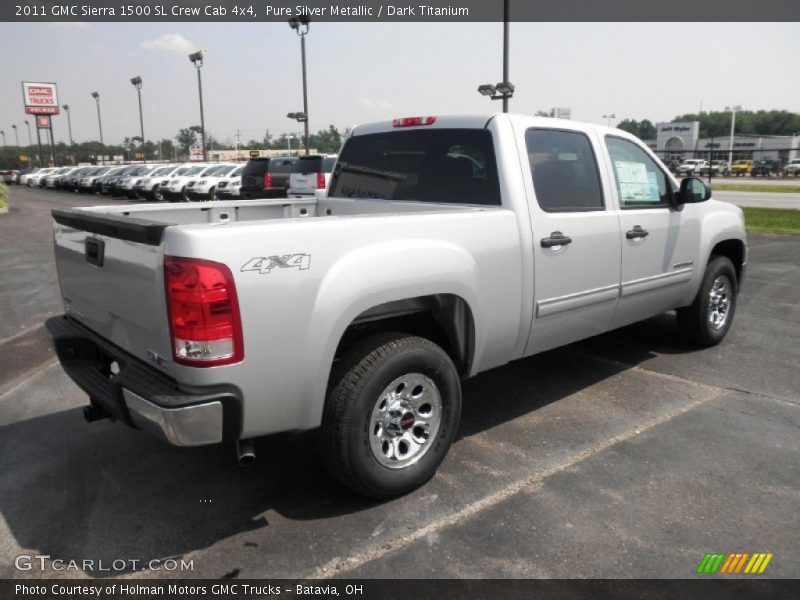  2011 Sierra 1500 SL Crew Cab 4x4 Pure Silver Metallic