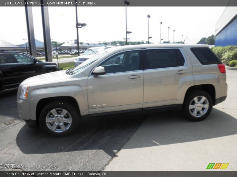 Gold Mist Metallic / Jet Black 2011 GMC Terrain SLE