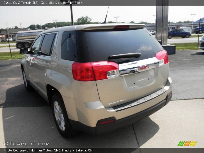Gold Mist Metallic / Jet Black 2011 GMC Terrain SLE