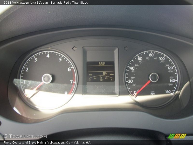 Tornado Red / Titan Black 2011 Volkswagen Jetta S Sedan