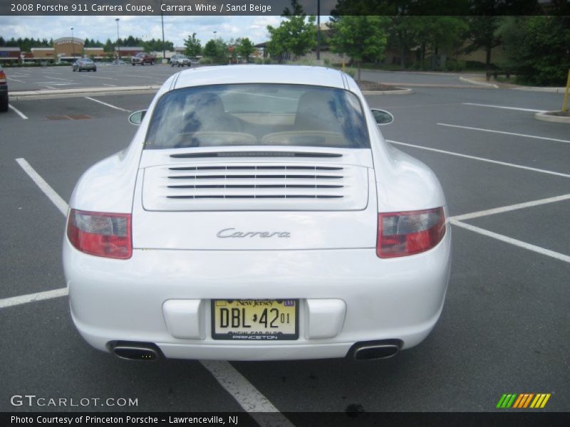 Carrara White / Sand Beige 2008 Porsche 911 Carrera Coupe