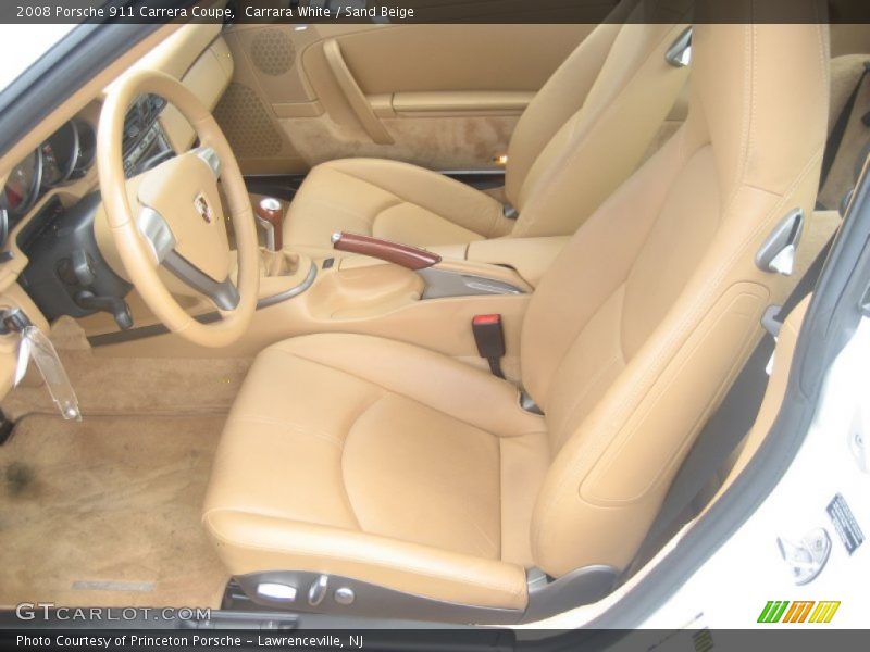  2008 911 Carrera Coupe Sand Beige Interior