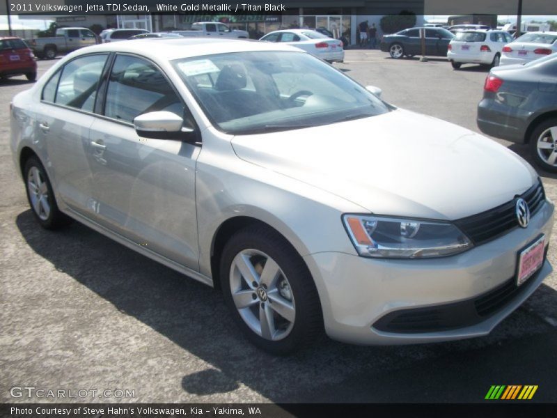 White Gold Metallic / Titan Black 2011 Volkswagen Jetta TDI Sedan