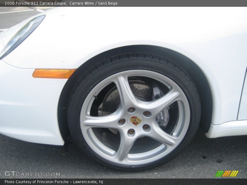 Carrara White / Sand Beige 2008 Porsche 911 Carrera Coupe