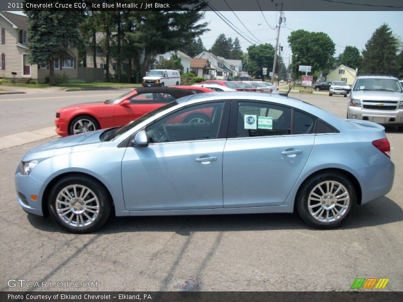 Ice Blue Metallic / Jet Black 2011 Chevrolet Cruze ECO
