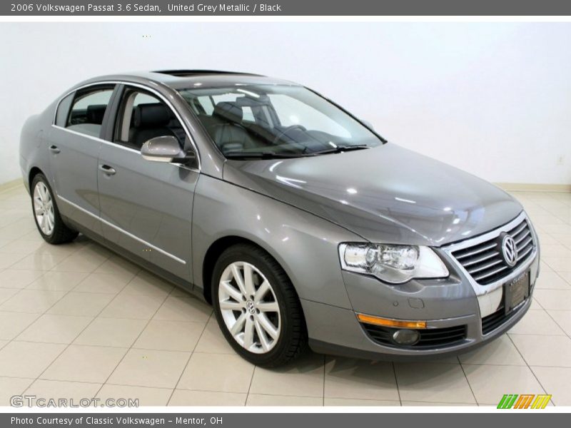 United Grey Metallic / Black 2006 Volkswagen Passat 3.6 Sedan
