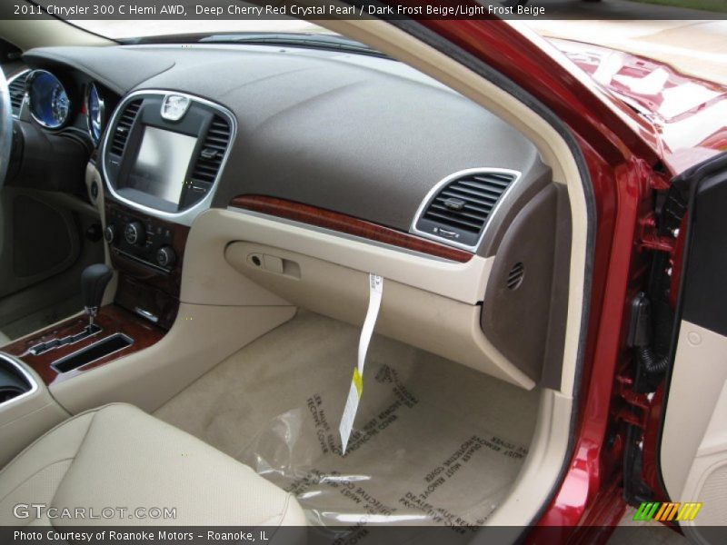 Deep Cherry Red Crystal Pearl / Dark Frost Beige/Light Frost Beige 2011 Chrysler 300 C Hemi AWD