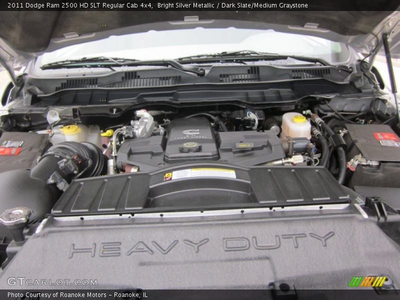  2011 Ram 2500 HD SLT Regular Cab 4x4 Engine - 6.7 Liter OHV 24-Valve Cummins VGT Turbo-Diesel Inline 6 Cylinder