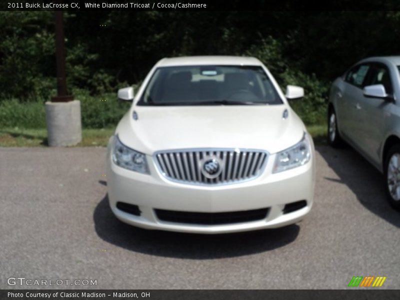 White Diamond Tricoat / Cocoa/Cashmere 2011 Buick LaCrosse CX