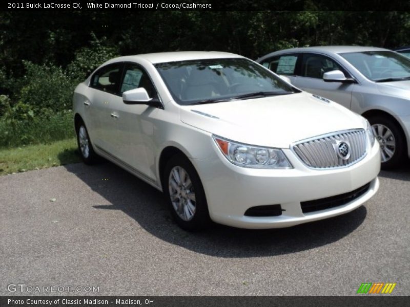White Diamond Tricoat / Cocoa/Cashmere 2011 Buick LaCrosse CX