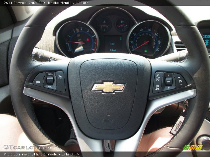 Ice Blue Metallic / Jet Black 2011 Chevrolet Cruze ECO