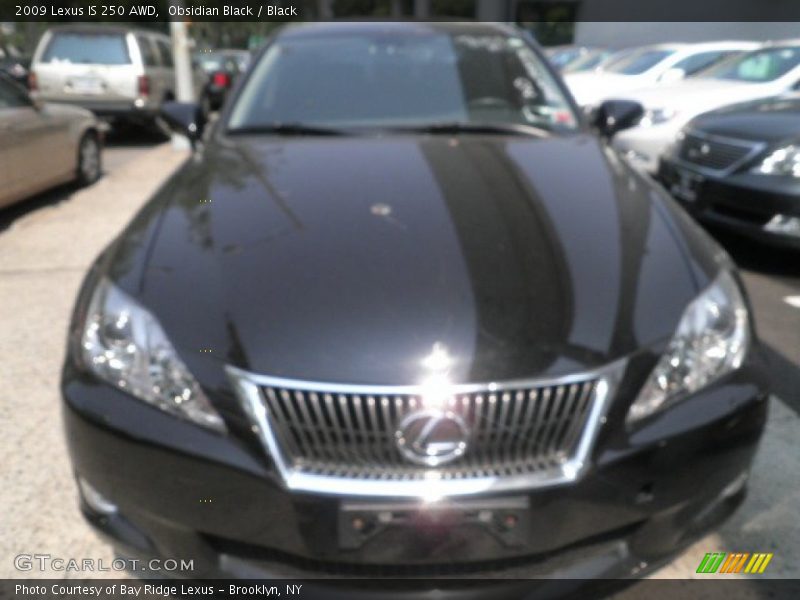 Obsidian Black / Black 2009 Lexus IS 250 AWD