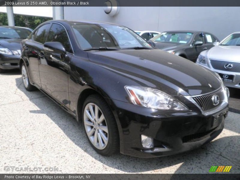 Obsidian Black / Black 2009 Lexus IS 250 AWD