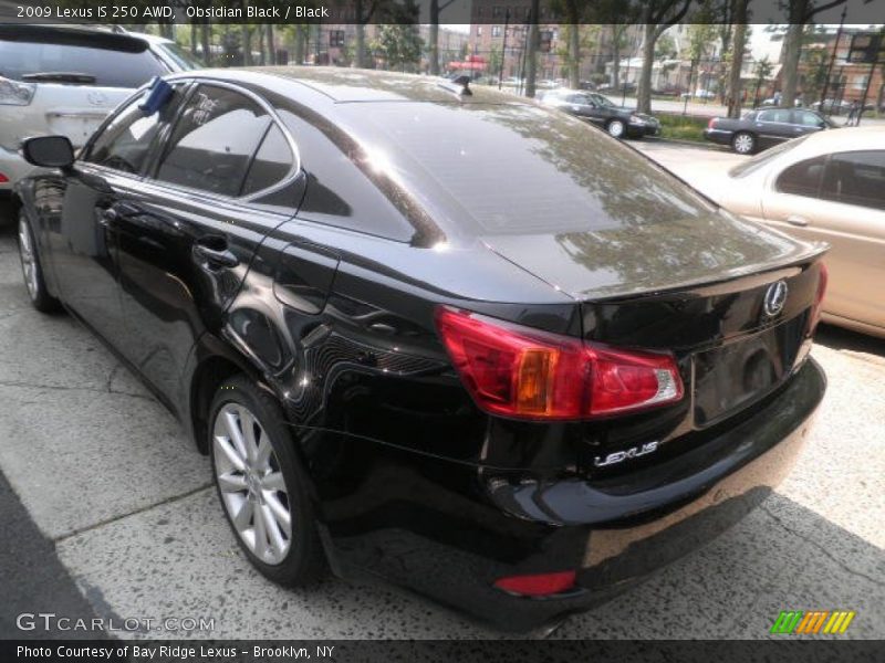 Obsidian Black / Black 2009 Lexus IS 250 AWD