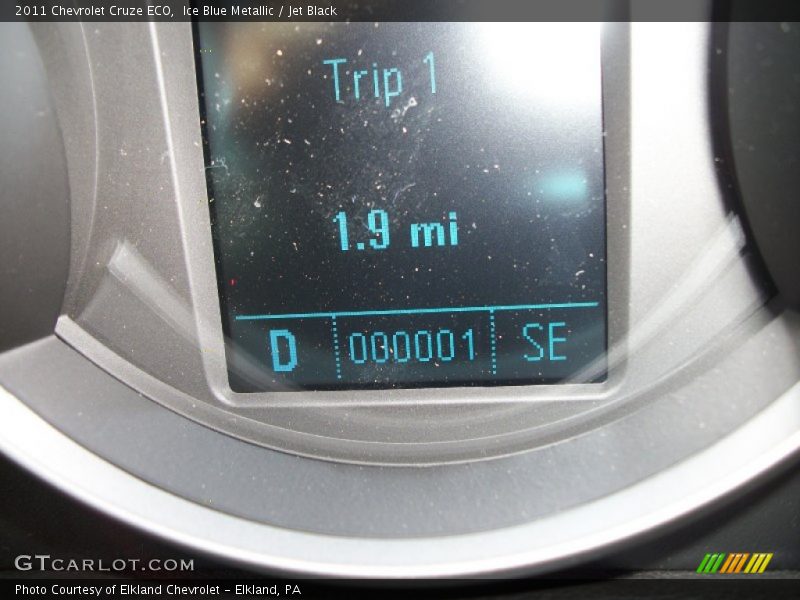 Ice Blue Metallic / Jet Black 2011 Chevrolet Cruze ECO