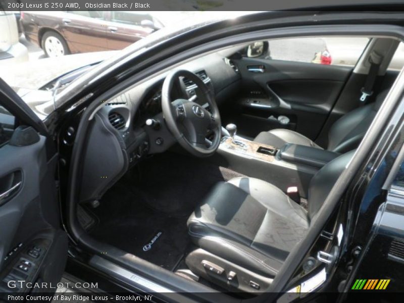 Obsidian Black / Black 2009 Lexus IS 250 AWD