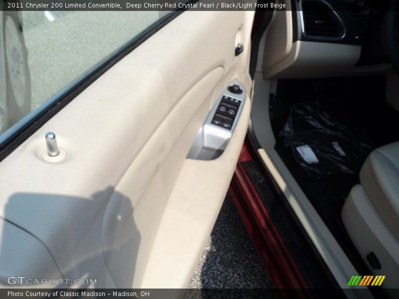 Deep Cherry Red Crystal Pearl / Black/Light Frost Beige 2011 Chrysler 200 Limited Convertible
