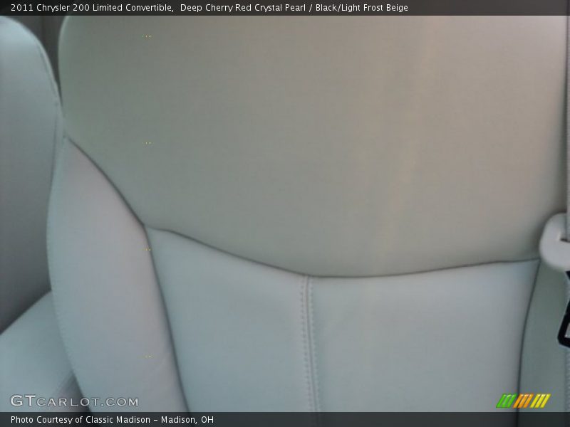 Deep Cherry Red Crystal Pearl / Black/Light Frost Beige 2011 Chrysler 200 Limited Convertible