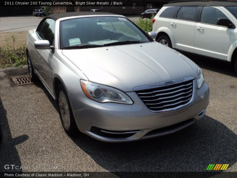 Bright Silver Metallic / Black 2011 Chrysler 200 Touring Convertible
